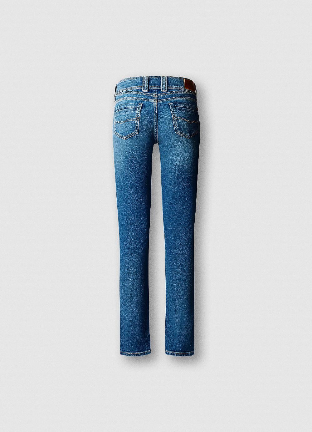 Pepe Jeans Straight-Jeans SLIM JEANS MW GEN mit doppeltem Knopfverschluss