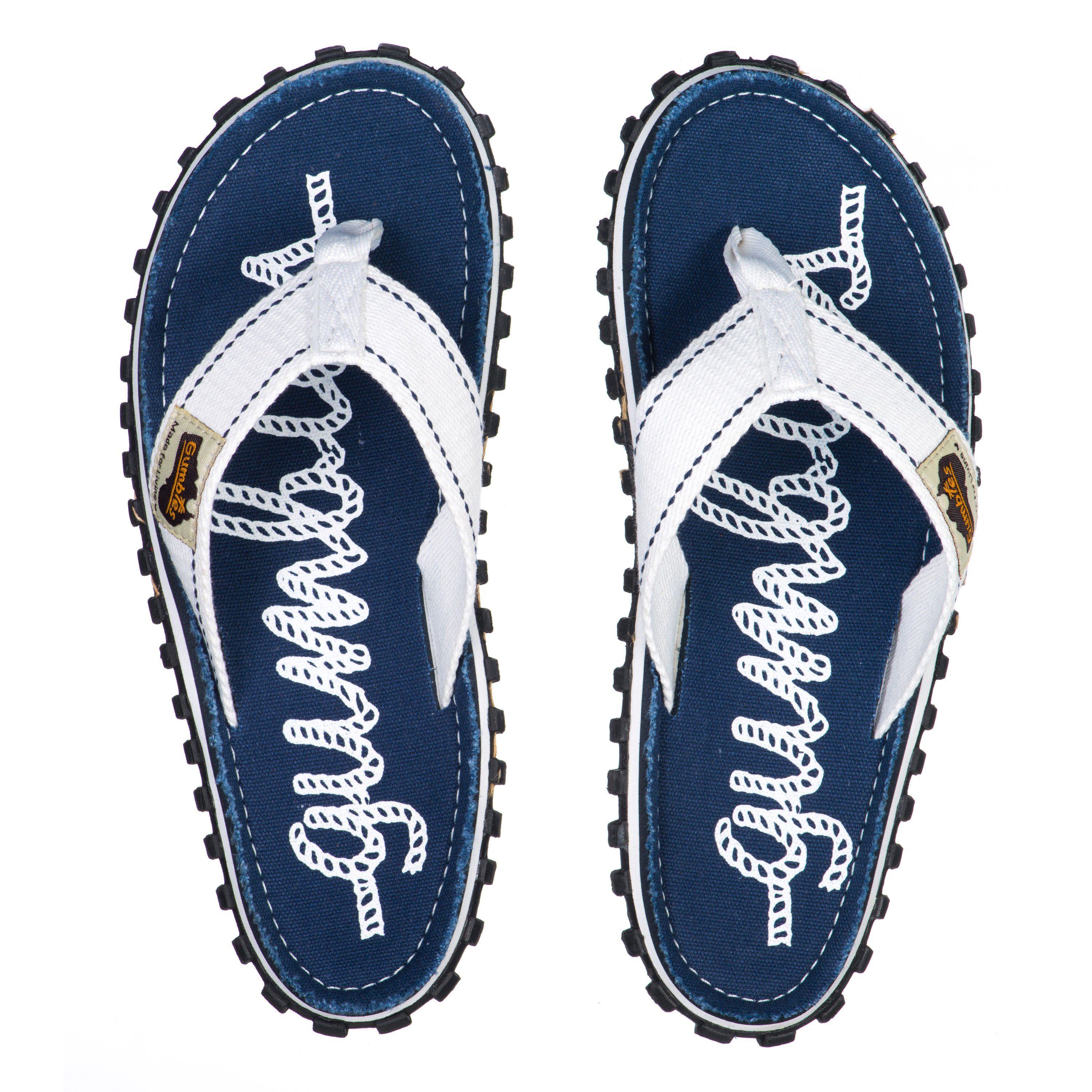 Gumbies Original in Rope T-Strap-Zehentrenner aus recycelten Materialien hergestellt, stabile Gummisole