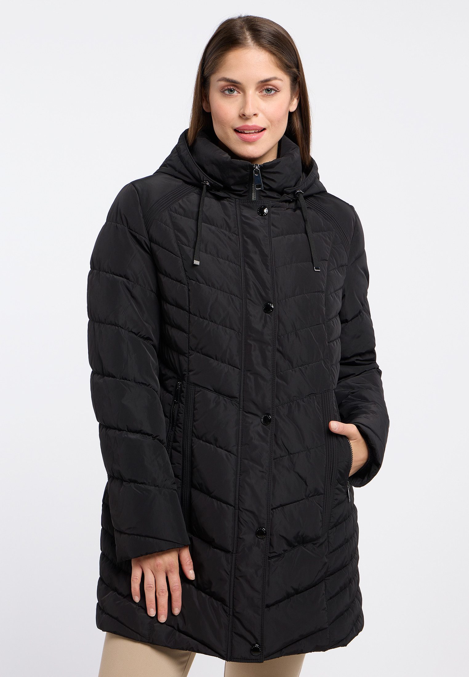 Barbara Lebek Steppjacke mit Kapuze günstig online kaufen