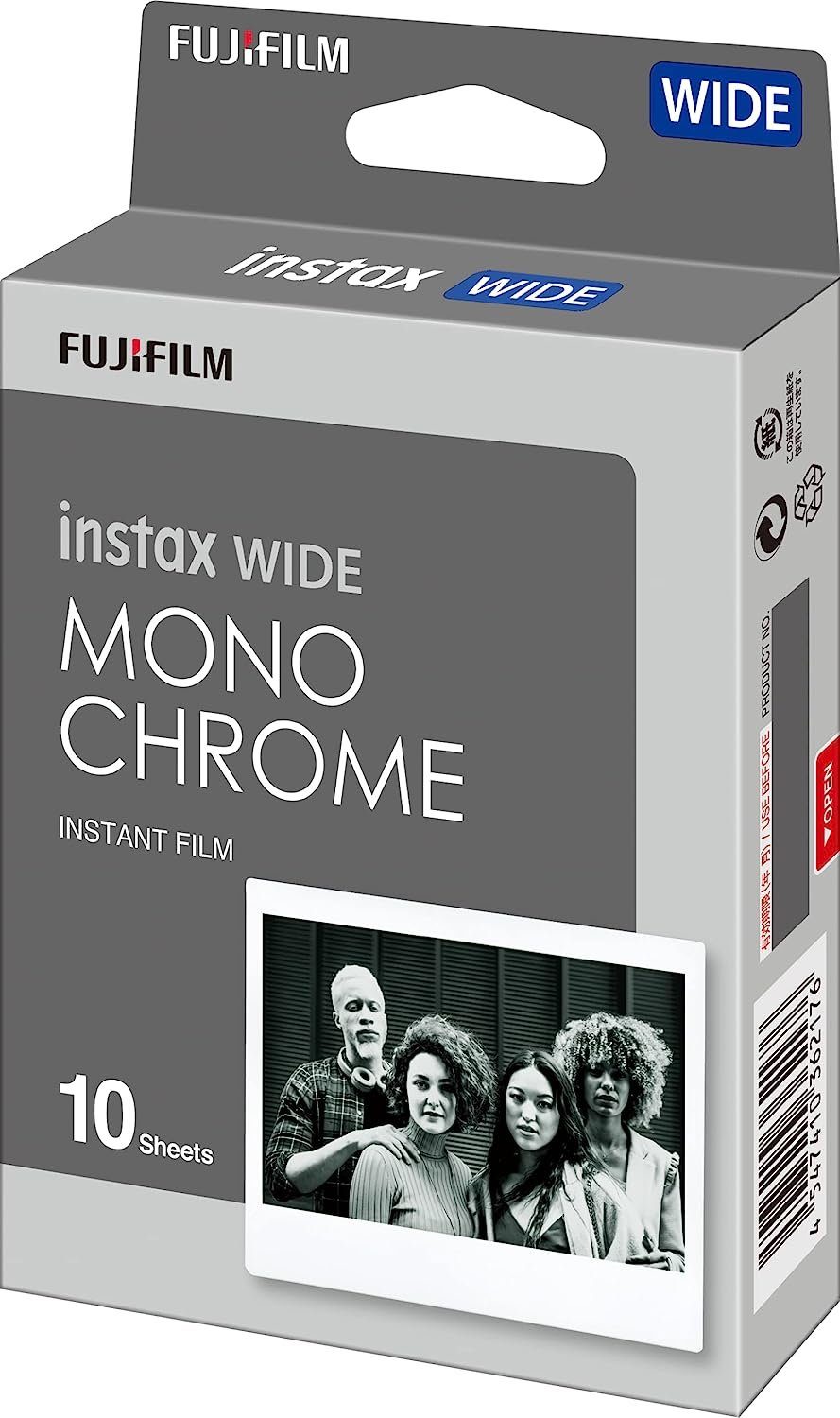 Fujitsu FUJIFILM instax WIDE 10 Filme Monochrome Fotos Sofortbildfilme Sofortbildkamera