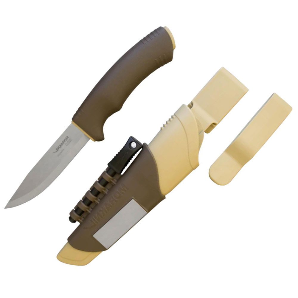 Morakniv Taschenmesser Bushcraft (S) - Outdoormesser Olivgrün / Beige