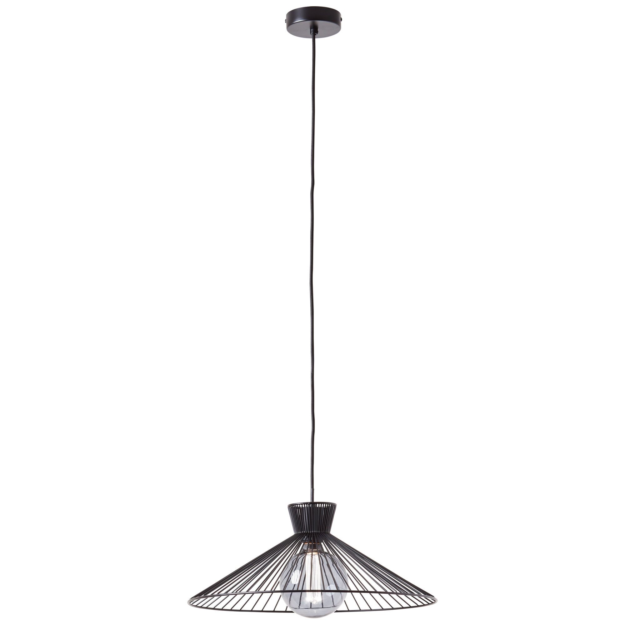 schwarz cm, Lightbox kürzbar, E27, matt 45 Metall, Hängeleuchten, ohne x 123 Leuchtmittel, Lampe, Retro