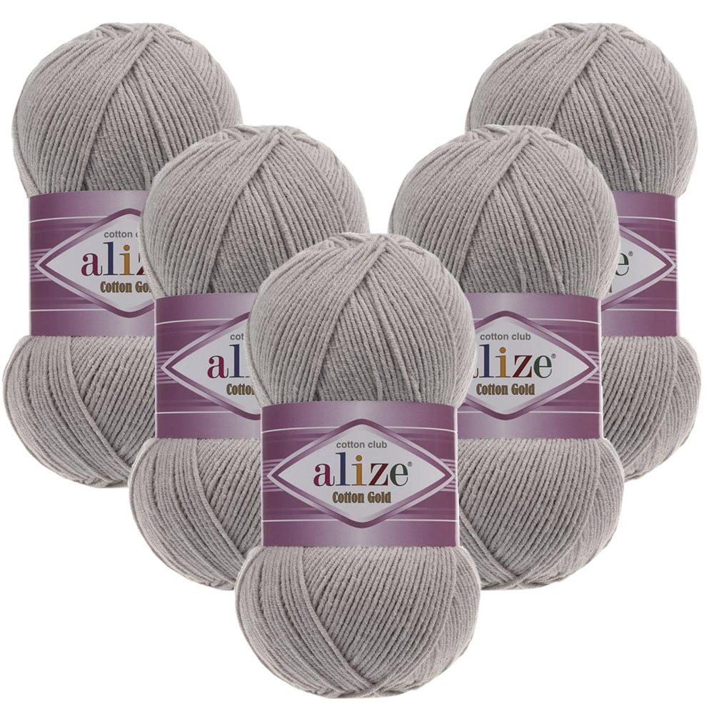 Alize 5 x ALIZE Cotton Gold Häkelwolle, 330 m, Handstrickgarn,Premium Wolle, Amigurumi