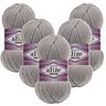 5 x ALIZE Cotton Gold 200 Grey