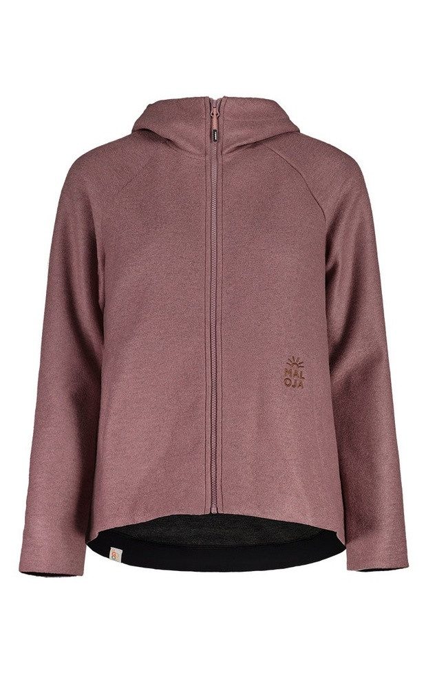 Maloja Fleecejacke FlachauM mit Kapuze (Alpine Wool) mauvepink Damen