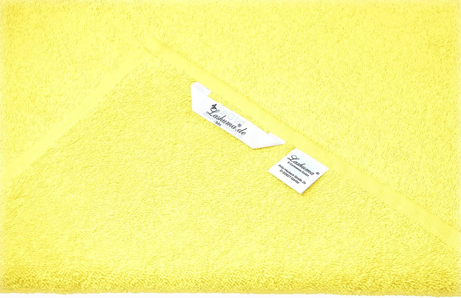 Lashuma Neugeborenen-Geschenkset (Set, 2-tlg) Gelbe Babyhandtücher 50x90 cm aus 100% Baumwolle
