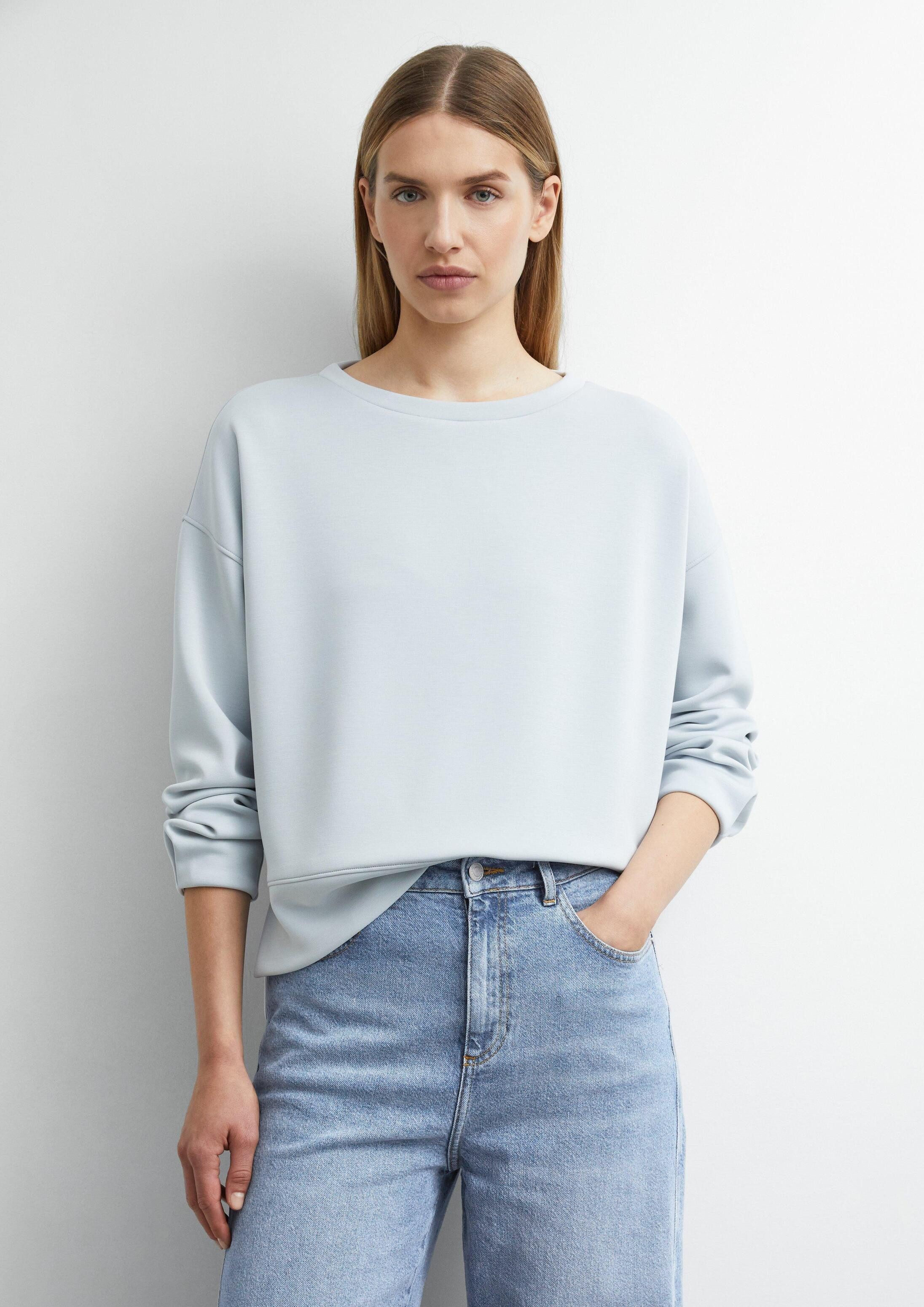 comma Sweatshirt Sweatshirt Weiches Sweatshirt mit Faltendetail