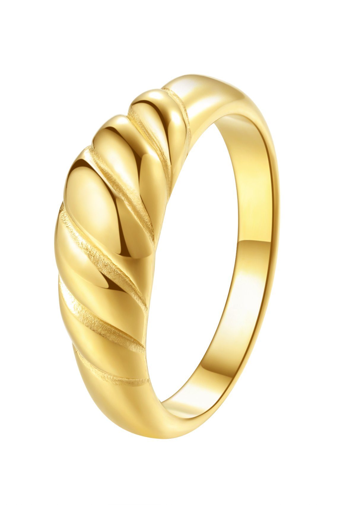 Hey Happiness Fingerring Damen Croissant 18K vergoldet, massiv, Edelstahl F günstig online kaufen