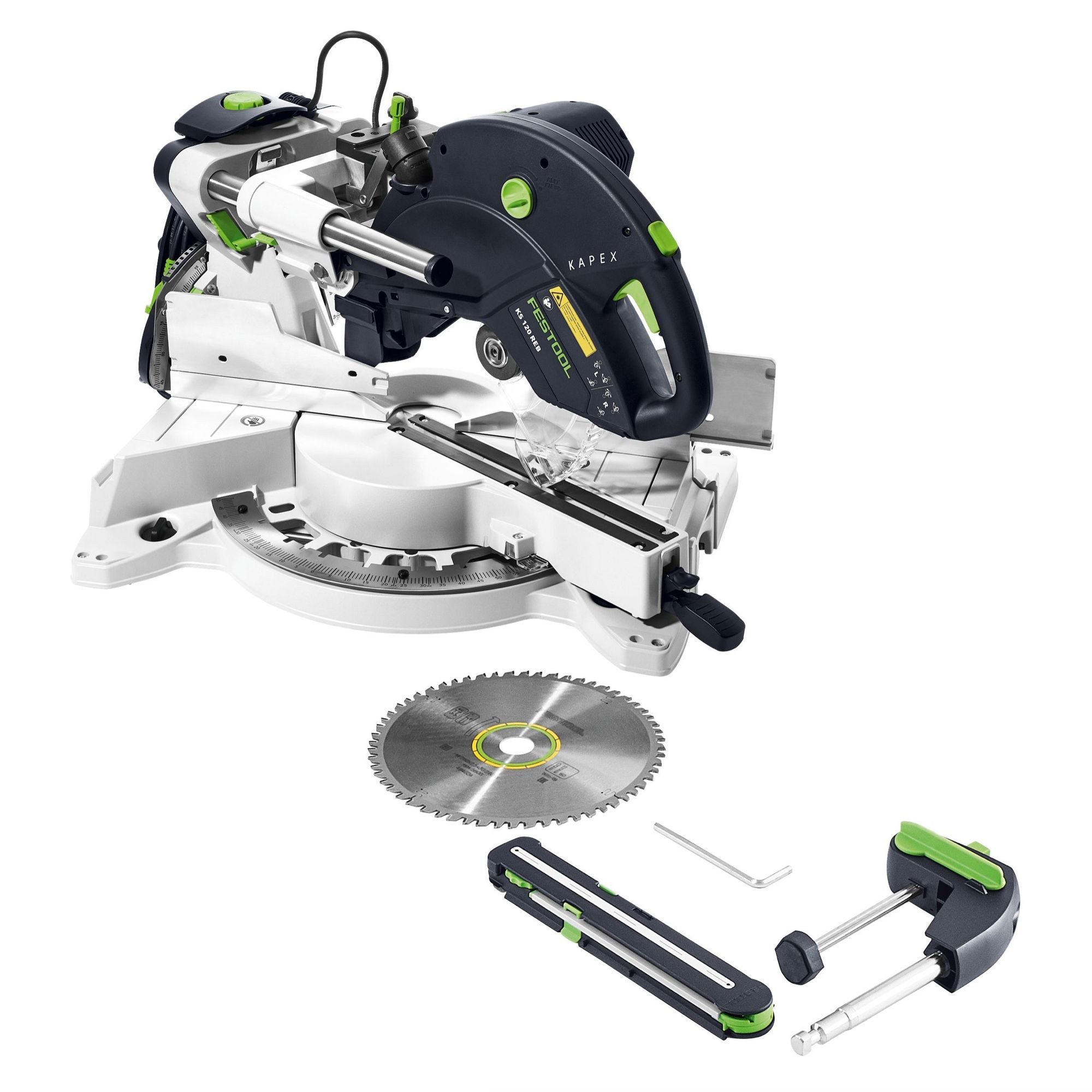 FESTOOL Kapp- und Gehrungssäge KS 120 REB Kapp Zugsäge KAPEX 1600W 260mm (575302)