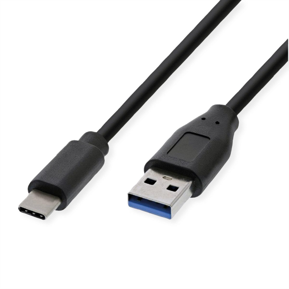 ROLINE GOLD USB 3.2 Gen 1 Kabel, 1m, A-Stecker Auf C-Stecker – Vergoldete Kontakte & Gewebter Mantel Für Schnelle Datenübertragung