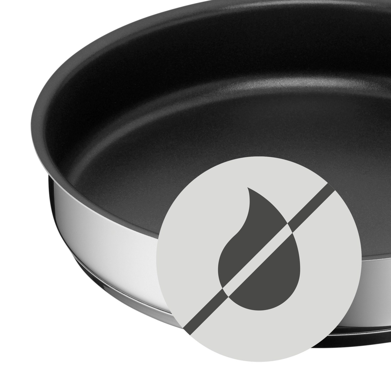 WMF Bratpfanne Mini Stielpfanne mit Antihaftversiegelung, 18 cm, Cromargan® Edelstahl rostfrei 18/10 (1-tlg., 18 cm), Mini – Bild 4 von 5