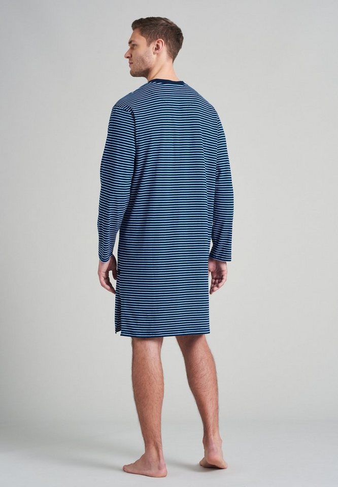 Schiesser Nachthemd aus der SCHIESSER-Serie 'Fashion Nightwear' (1-tlg),  langes Nachthemd für Herren