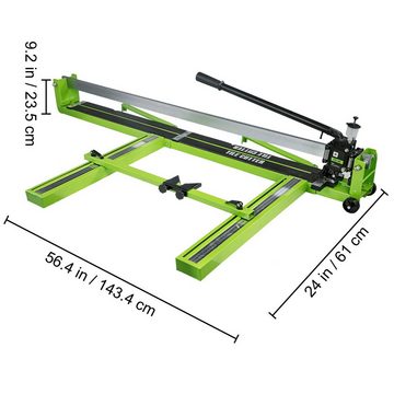 VEVOR manueller Fliesenschneider 1200mm 47 Zoll Geeignet für Bodenfliesen aus Porzellan und Keramik.., Schnittlänge max.: 1200 mm