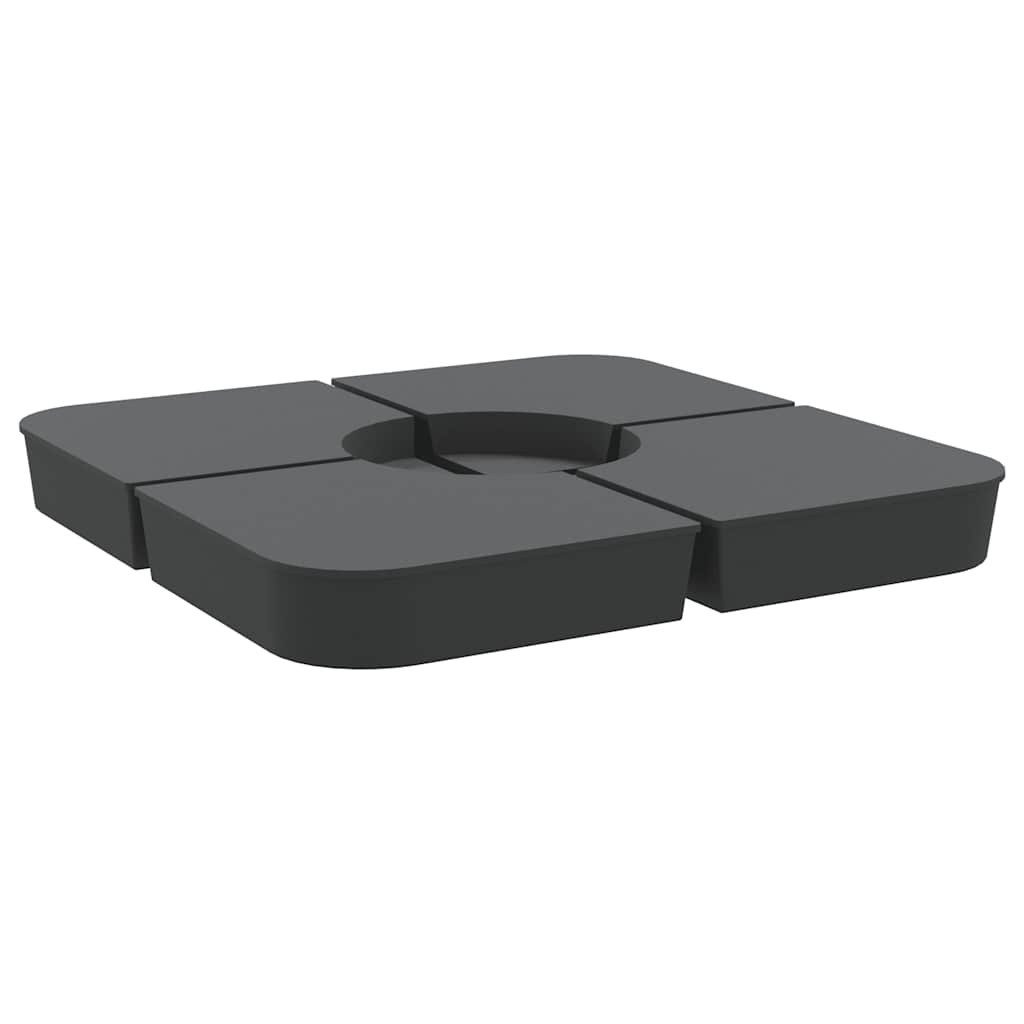 vidaXL Schirmhalter 4-tlg. Kreuzfuß-Schirmständer-Set 100 kg günstig online kaufen