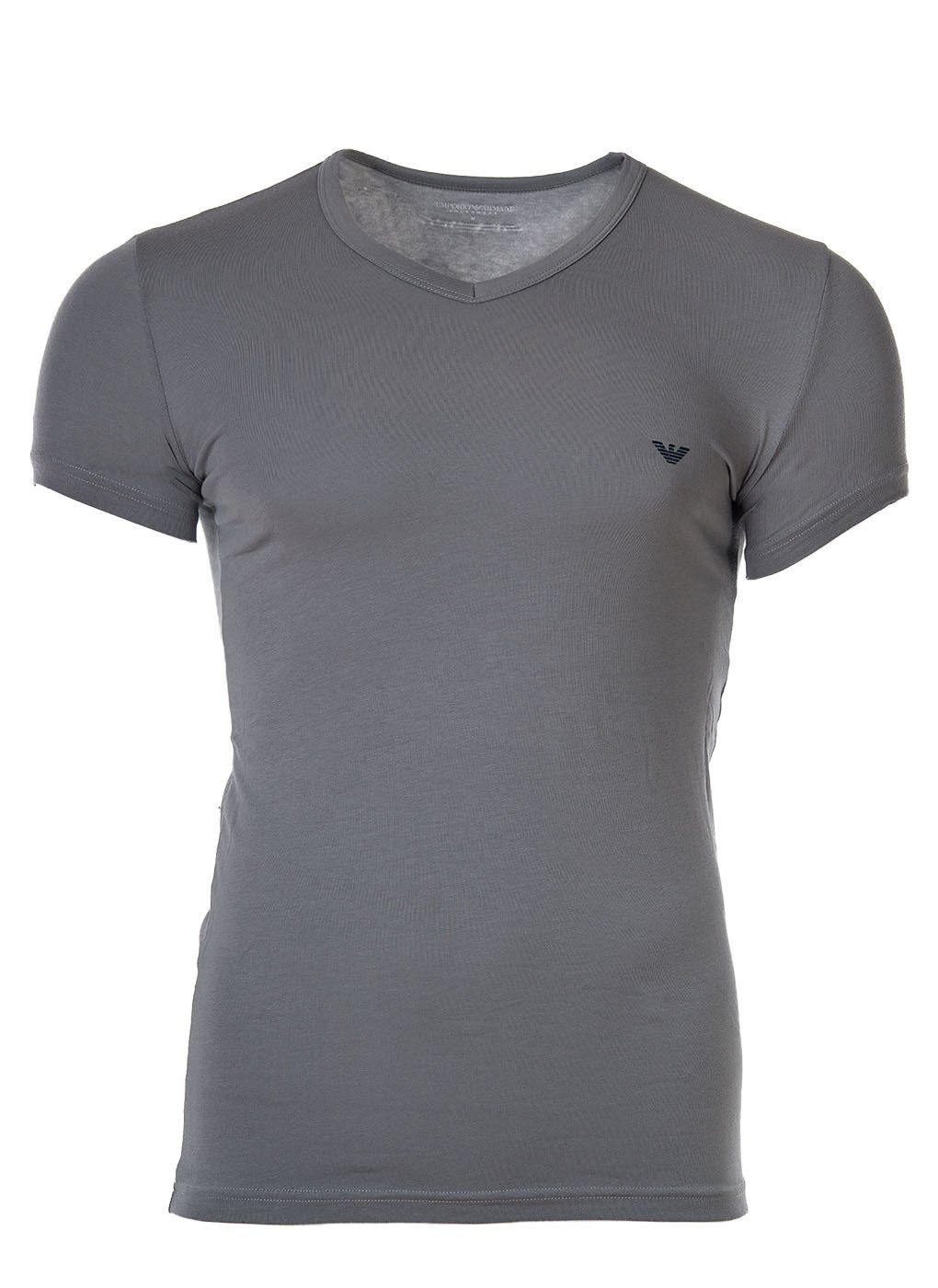 T-Shirt Emporio T-Shirt - Pack V-Neck, grau/marine V-Ausschnitt Herren 2er Armani