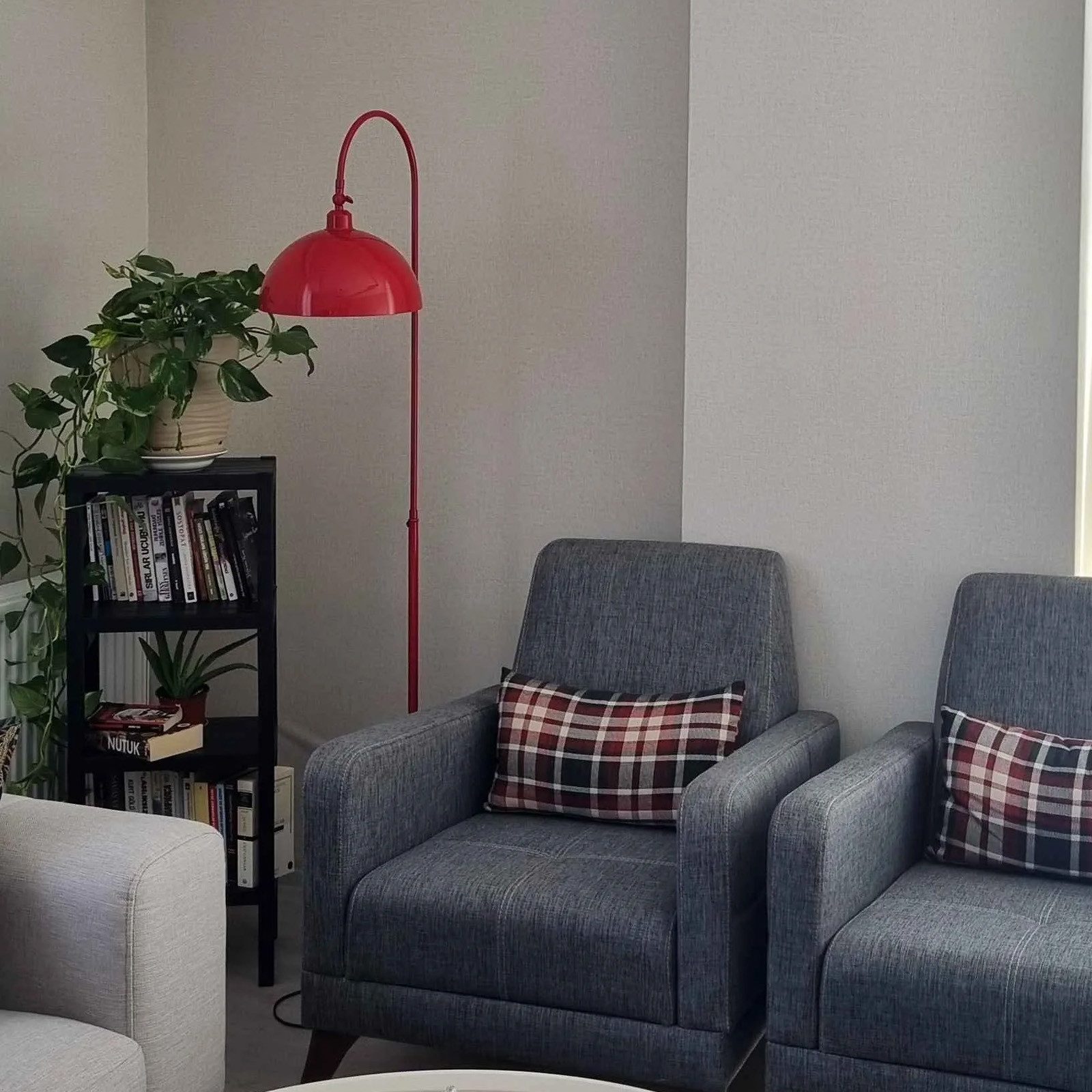Bamyum Stehlampe Moderne Metall Stehlampe mit Dimmer, ohne Leuchtmittel, verstellbarer Lampenschirm – Bild 4 von 5