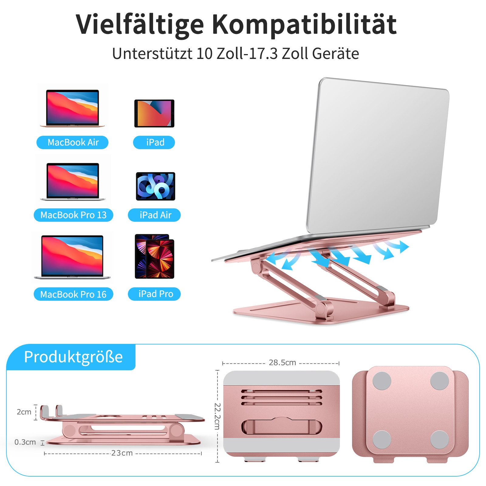 BRAIDOL Laptoptisch Laptoptisch, Laptop Ständer,Höhenverstellba Belüfteter günstig online kaufen