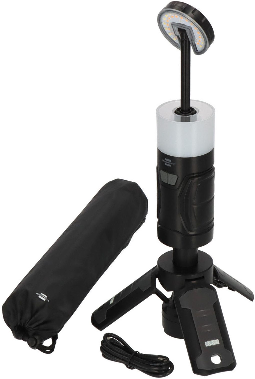 Brennenstuhl LED Stehlampe Outdoor Lampe UL 400 AT, Dimmer, Ein-/Ausschalter, Farbwechsel, Memoryfunktion, USB-Ladefunktion, LED fest integriert