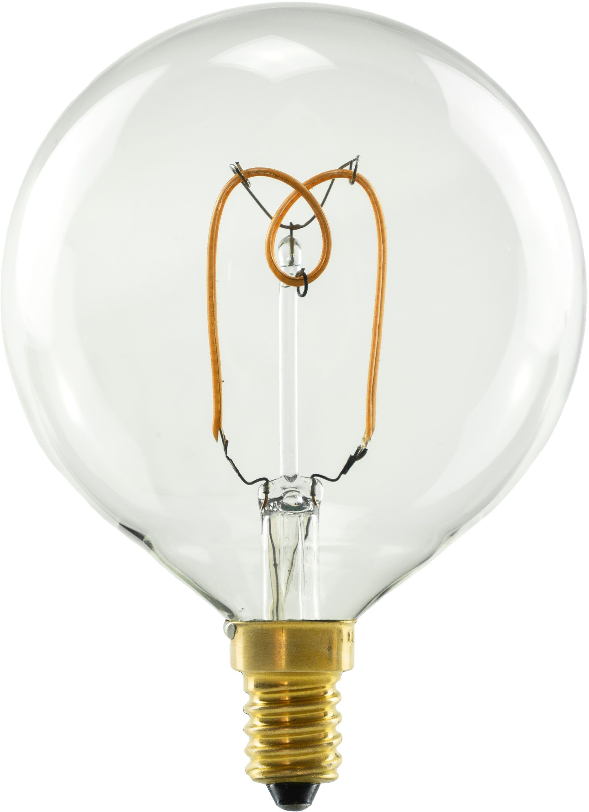 SEGULA LED-Leuchtmittel Soft Line, E14, 1 St., Warmweiß, dimmbar, Soft Globe 80 klar, E14