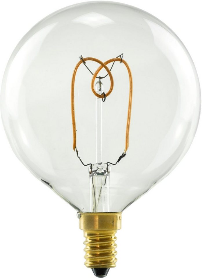SEGULA E14, dimmbar, LED-Leuchtmittel E14 klar, Line, St., 80 1 Soft Warmweiß, Globe Soft