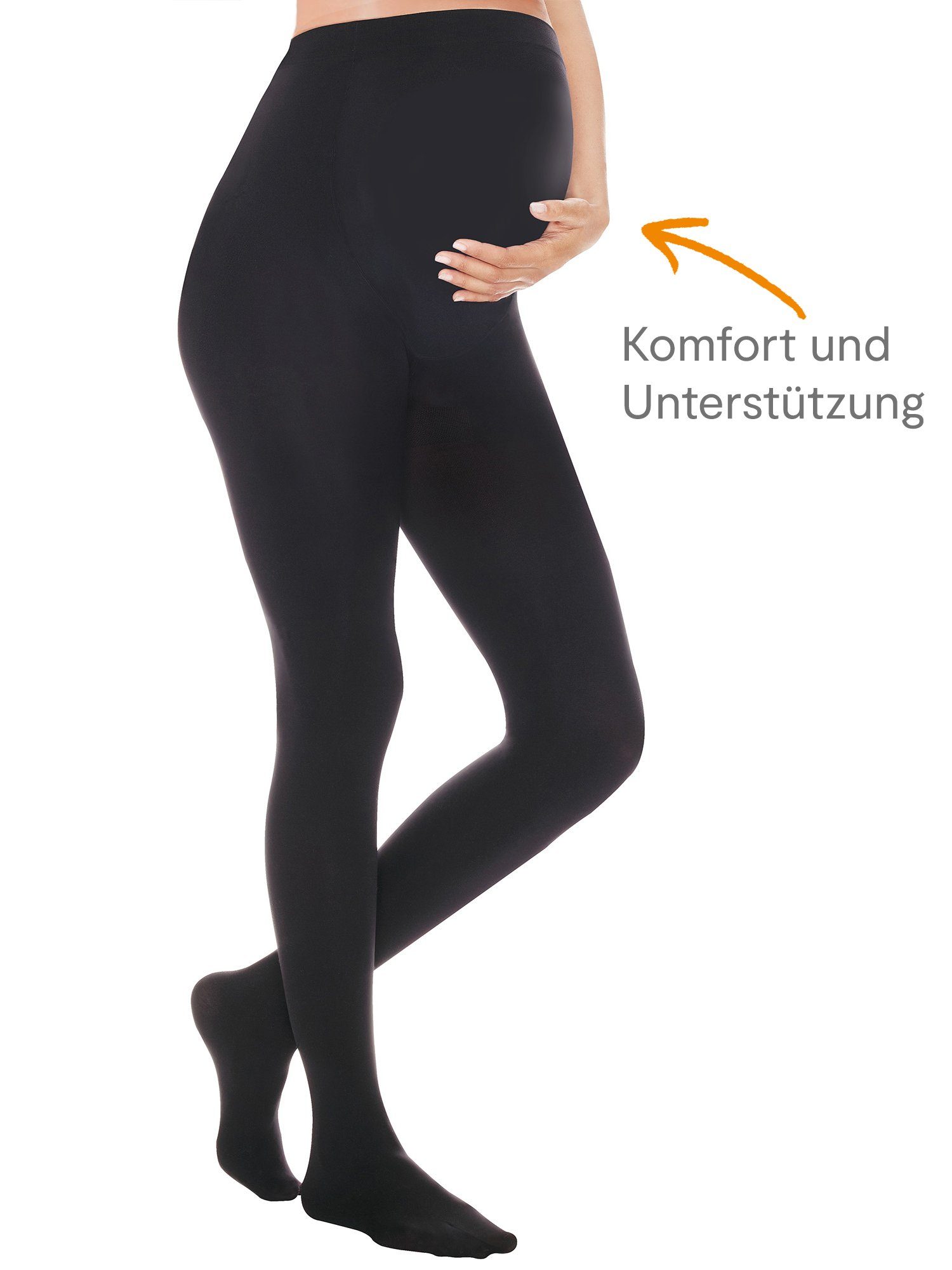 Nur Die Feinstrumpfhose Mama 50 DEN Damen (1er/3er/6er/9er Pack 1 St) nylon blickdicht schwangerschaft umstandsmode Fein-strumpfhose frauen