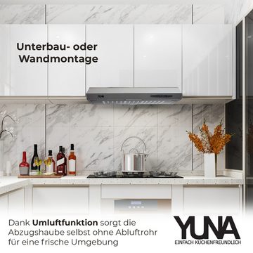 YUNA Unterbauhaube YUNA Milena KUBH 60210 Unterbauhaube MIT Kohlefilter