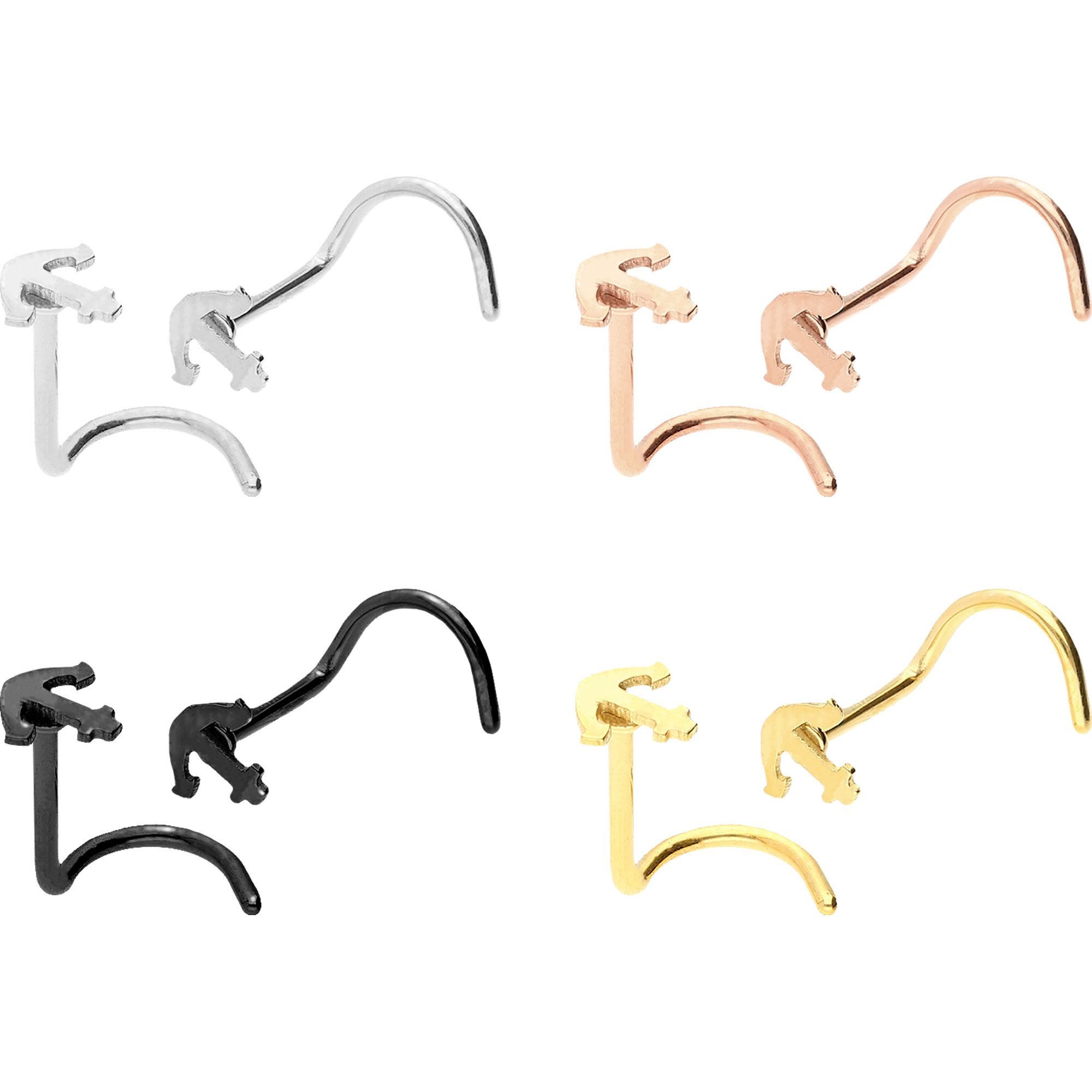 PIERCINGLINE Nasenpiercing Chirurgenstahl Nasenstecker Spirale ANKER (Nasen günstig online kaufen