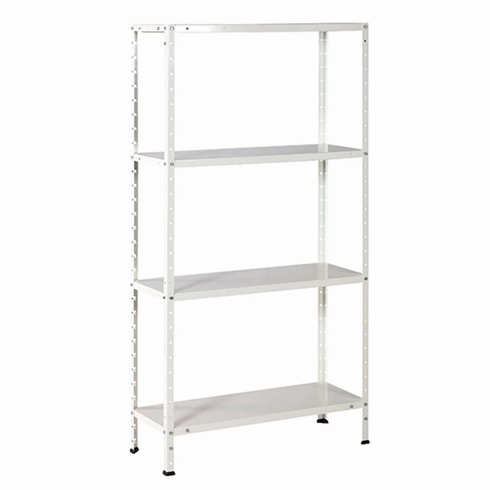 IRONSIDE Mehrzweckregal Promo-Schraubregal Blech weiß 150 x 75 x 30 cm Gewicht 6,2 kg