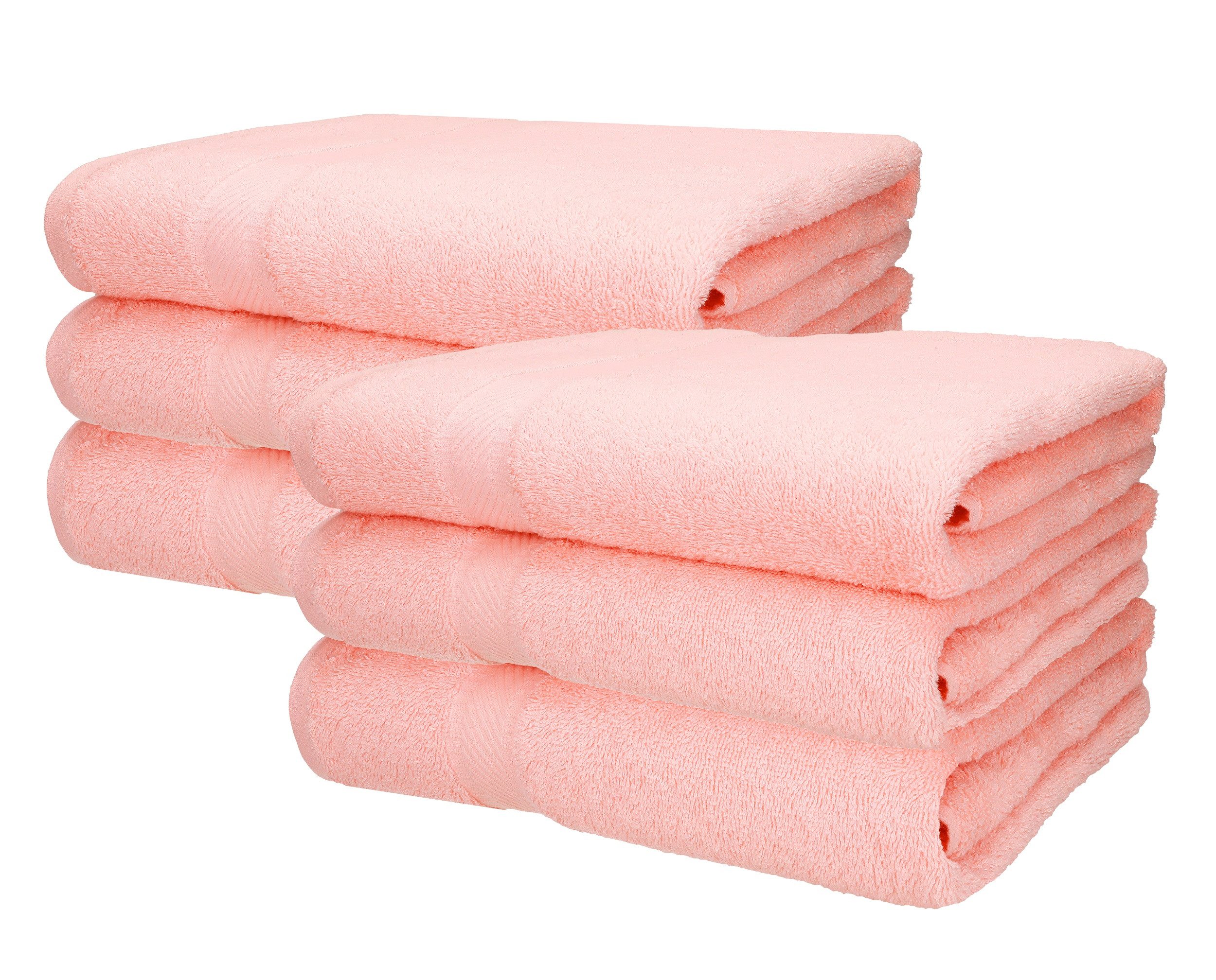 Betz Badetücher 6 Stück XXL Bdetuch 100 x 200 cm PALERMO Farbe apricot, 100% Baumwolle (6-St)