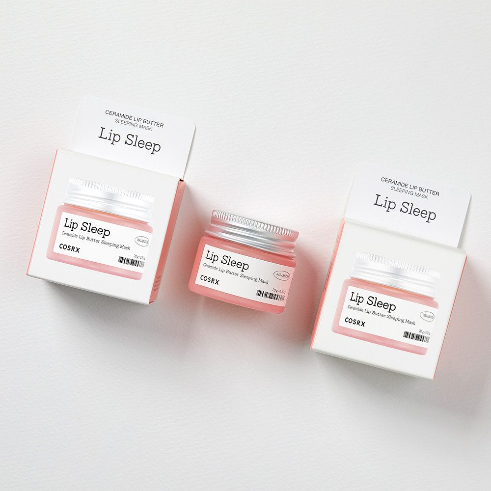 Cosrx Lippenbalsam CERAMIDE LIP BUTTER SLEEPING MASK, für trockene Lippen, repariert intensiv