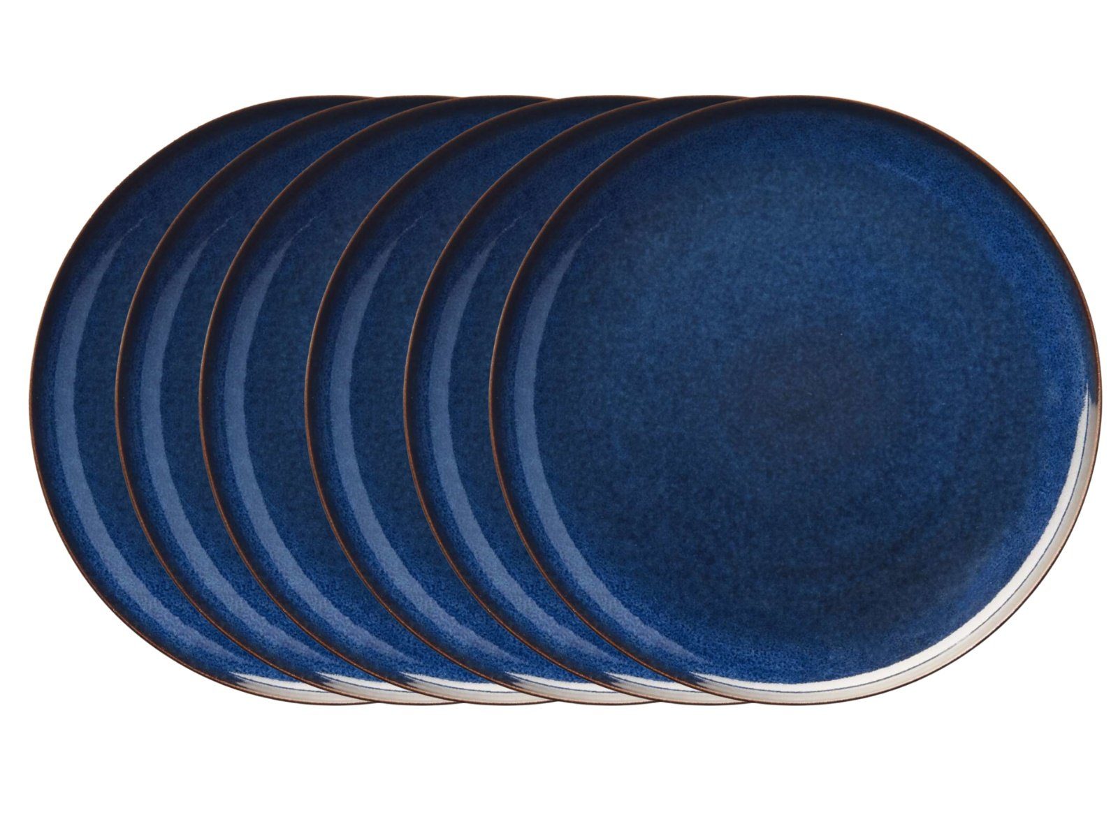 ASA SELECTION Тарелки-Set SAISONS Десертная тарелка midnight blue 21 cm Set6, Steinzeug