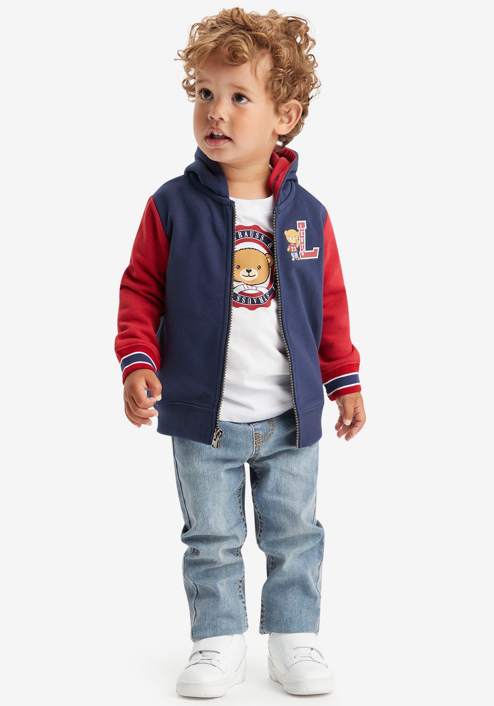 Baby BOYS for 3pc & Varsity Set Shirt, Levi's® Denim (3-tlg) Kids Hose Jäckchen Jacket