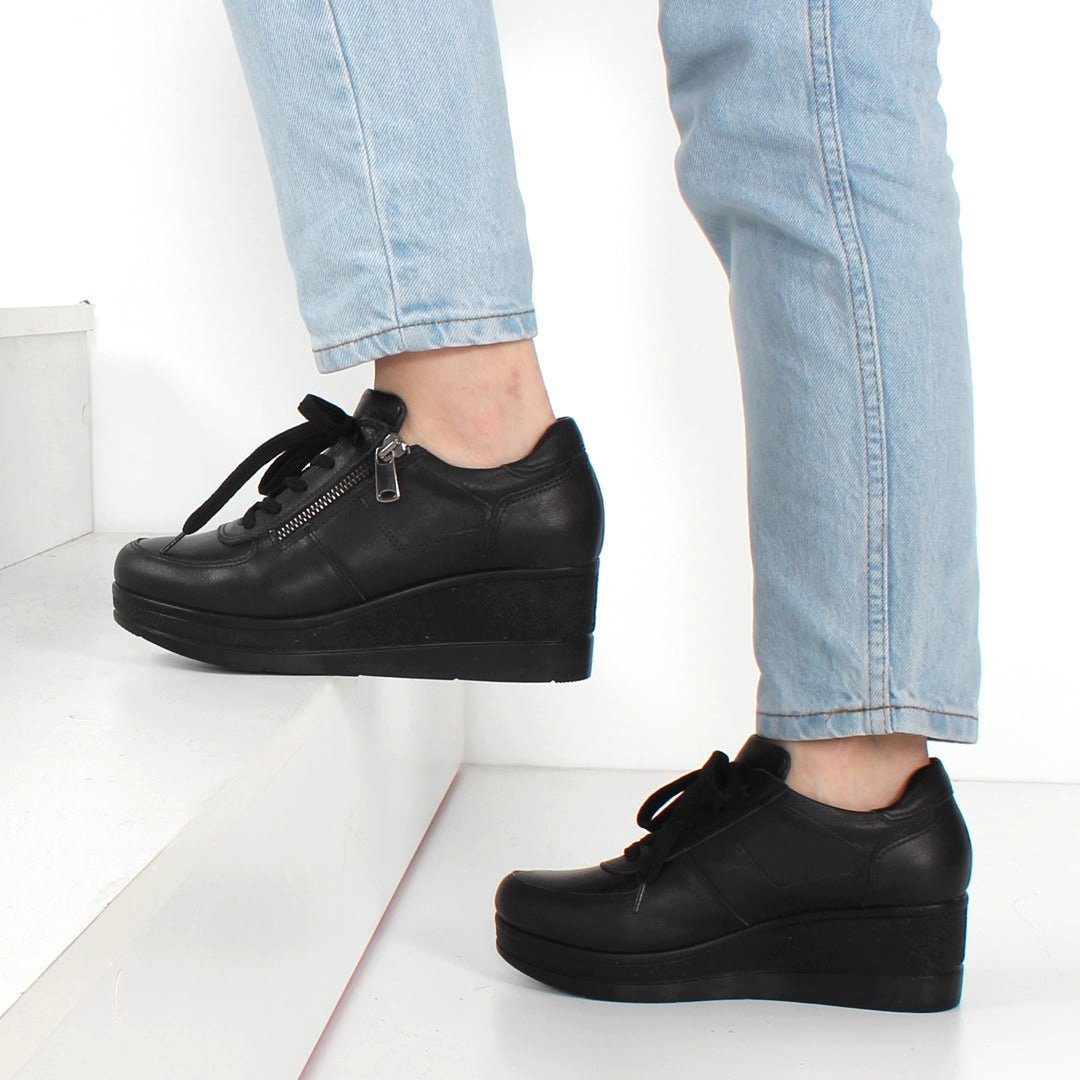 Celal Gültekin 115-162 Sneaker Keilabsatz mit Reißverschluss und Schnürung günstig online kaufen