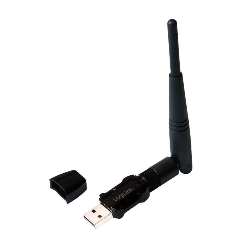 LogiLink WLAN-Adapter WL0238 Wireless LAN 802.11ac USB 2.0 Mini Adapter, WLAN Stick, Dual-Band-Adapter, externe Antenne, WPS, USB-Dongle