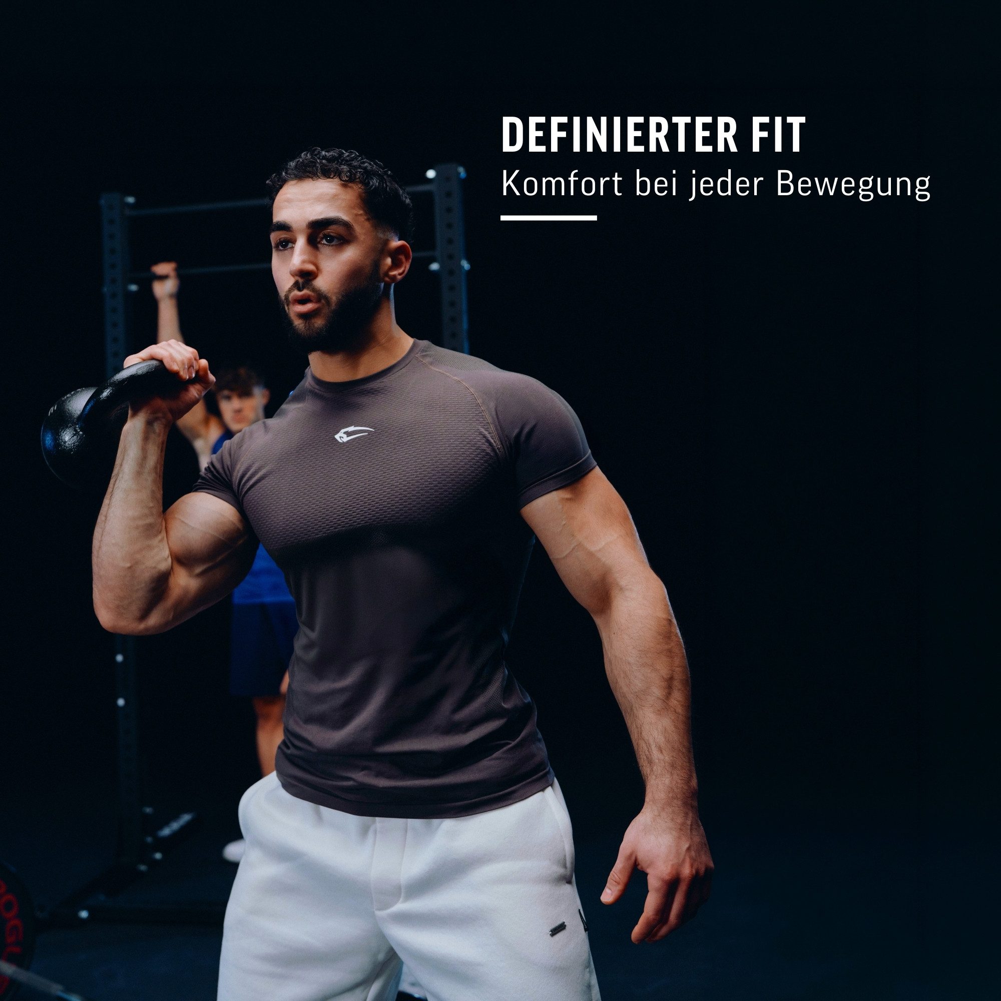 Smilodox T-Shirt Carnos, Compression Shirt Herren, Gymshirt, Seamless, Training Compression Fit, Seamless, atmungsaktiv, Body Mapping, Stretch