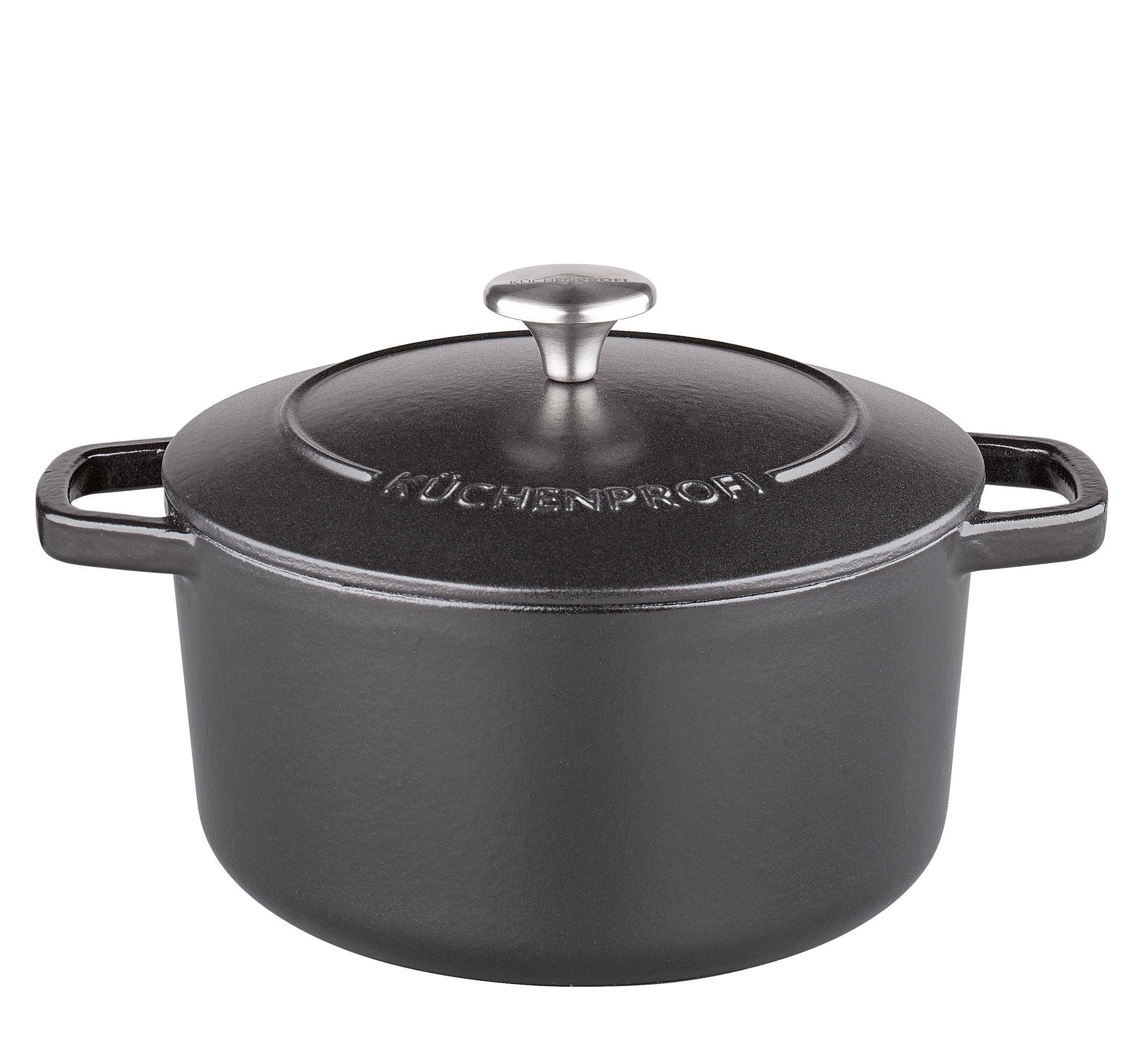 Küchenprofi Bräter Küchenprofi Bratentopf BRETAGNE rund, 24 cm schwarz