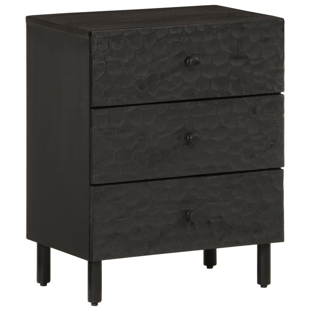 vidaXL Nachttisch Nachttisch Schwarz 50x33x60 cm günstig online kaufen