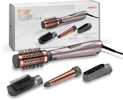 BaByliss Warmluftbürste AS136E Air Style 1000, mit 4 Aufsätzen