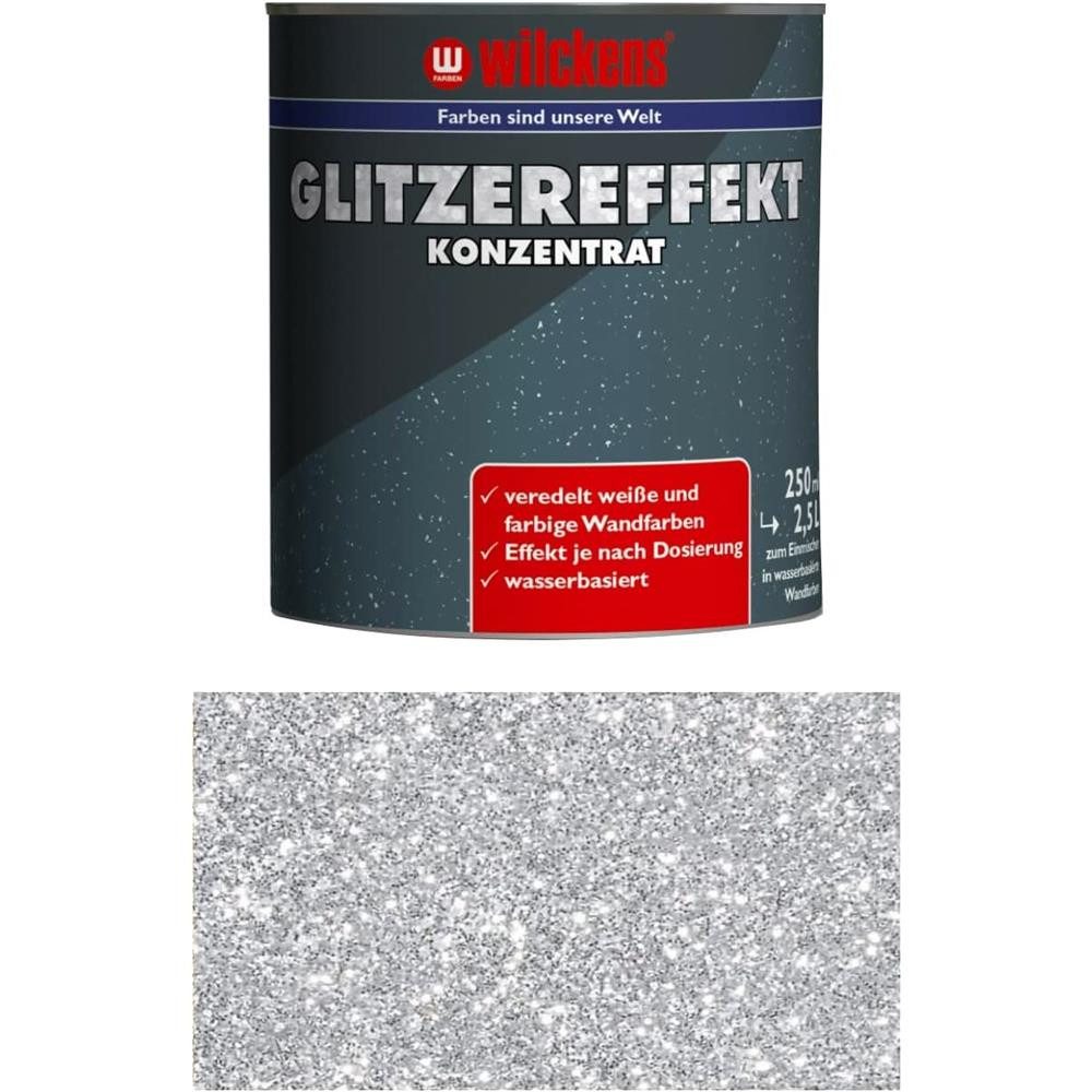 Wilckens Farben Effekt-Zusatz Glitzereffekt Konzentrat 250ml Zusatz für Wandfarben & Lacke, Spezielle Gel-Formel für optimale Vermischung