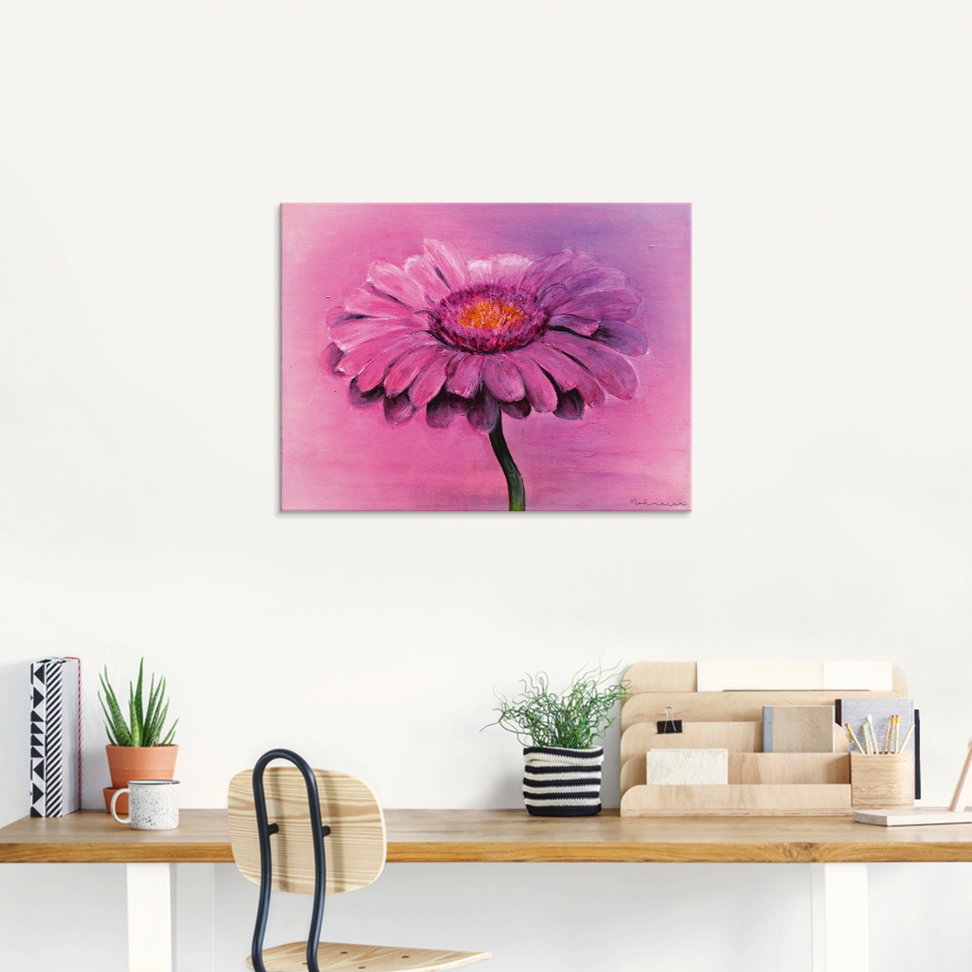Artland Glasbild »Gerbera«, Blumen (1 Stück)-HomeTrends