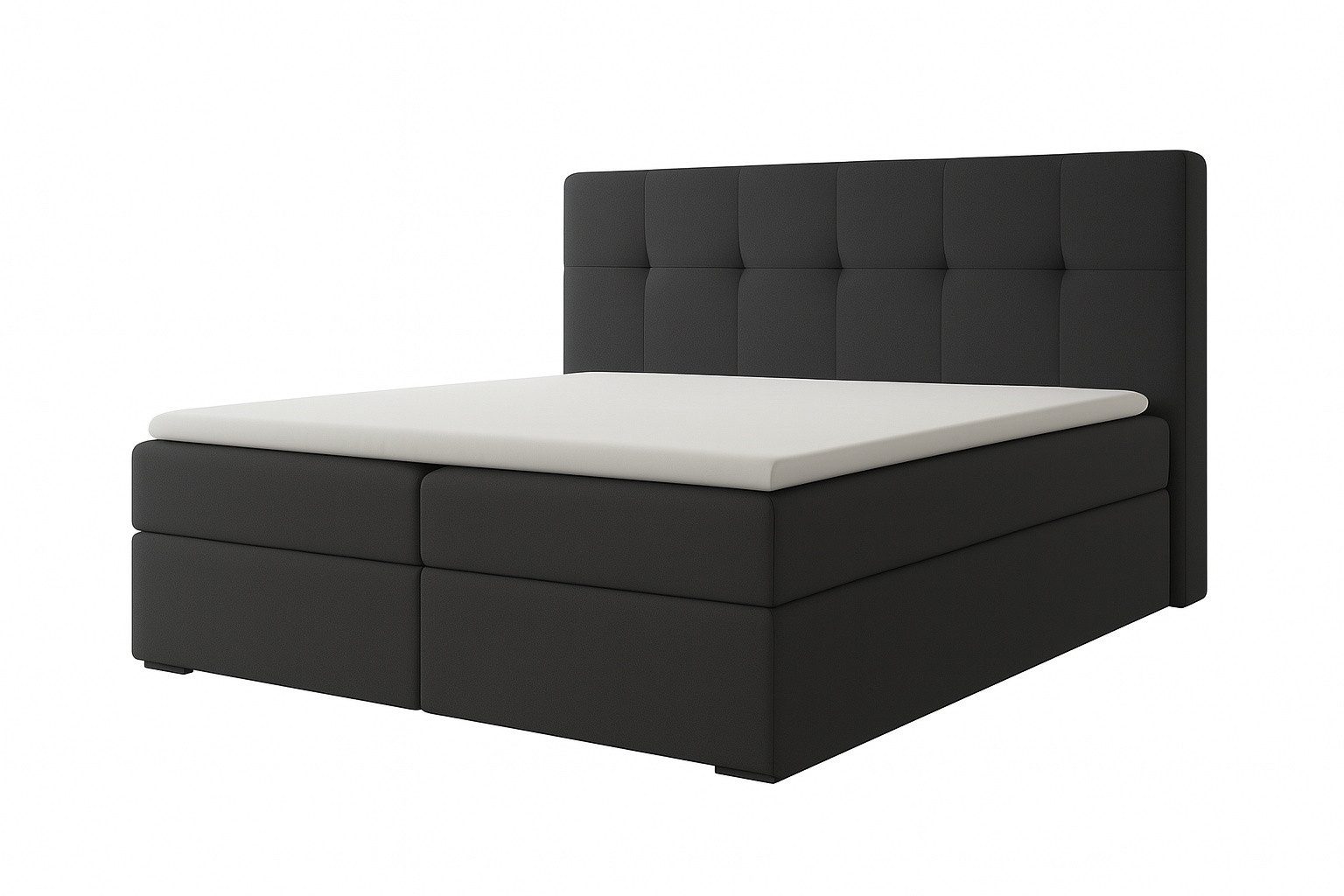 A&J MöbelLand GmbH Boxspringbett REF mit Bettkasten, Topper und gepolstertem Kopfteil. (Boxspringbett mit Bettkasten und gepolstertem Kopfteil. Inclusive Topper !, TOP ANGEBOT), Länge 208cm Höhe 106 cm