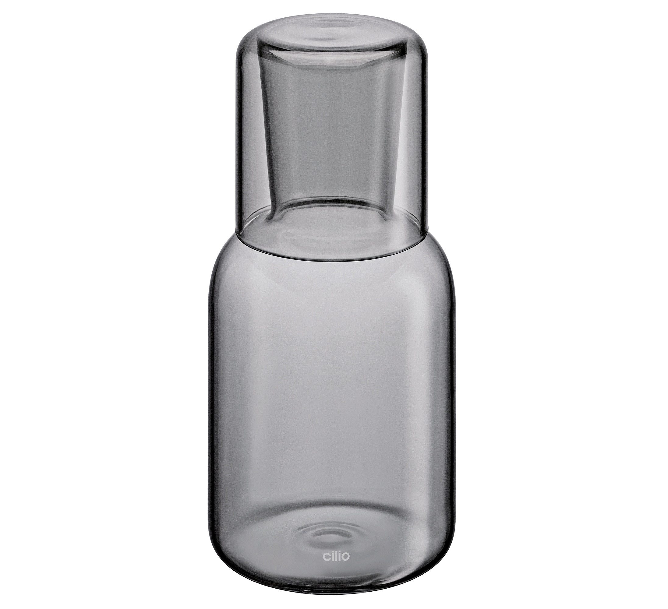 Cilio Wasserkaraffe Glas Karaffe Krug Wasserkaraffe mit Trinkglas 750 ml cilio LORENZO