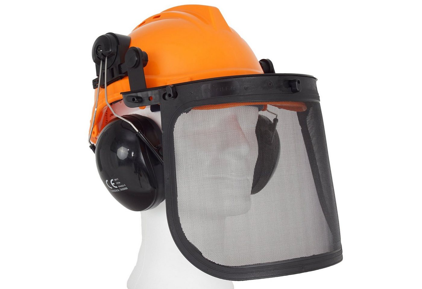 TRUTZHOLM Forsthelm Forstschutzhelm mit Visier und Gehörschutz Schutzhelm 50-66 cm, komfortables Schweißband