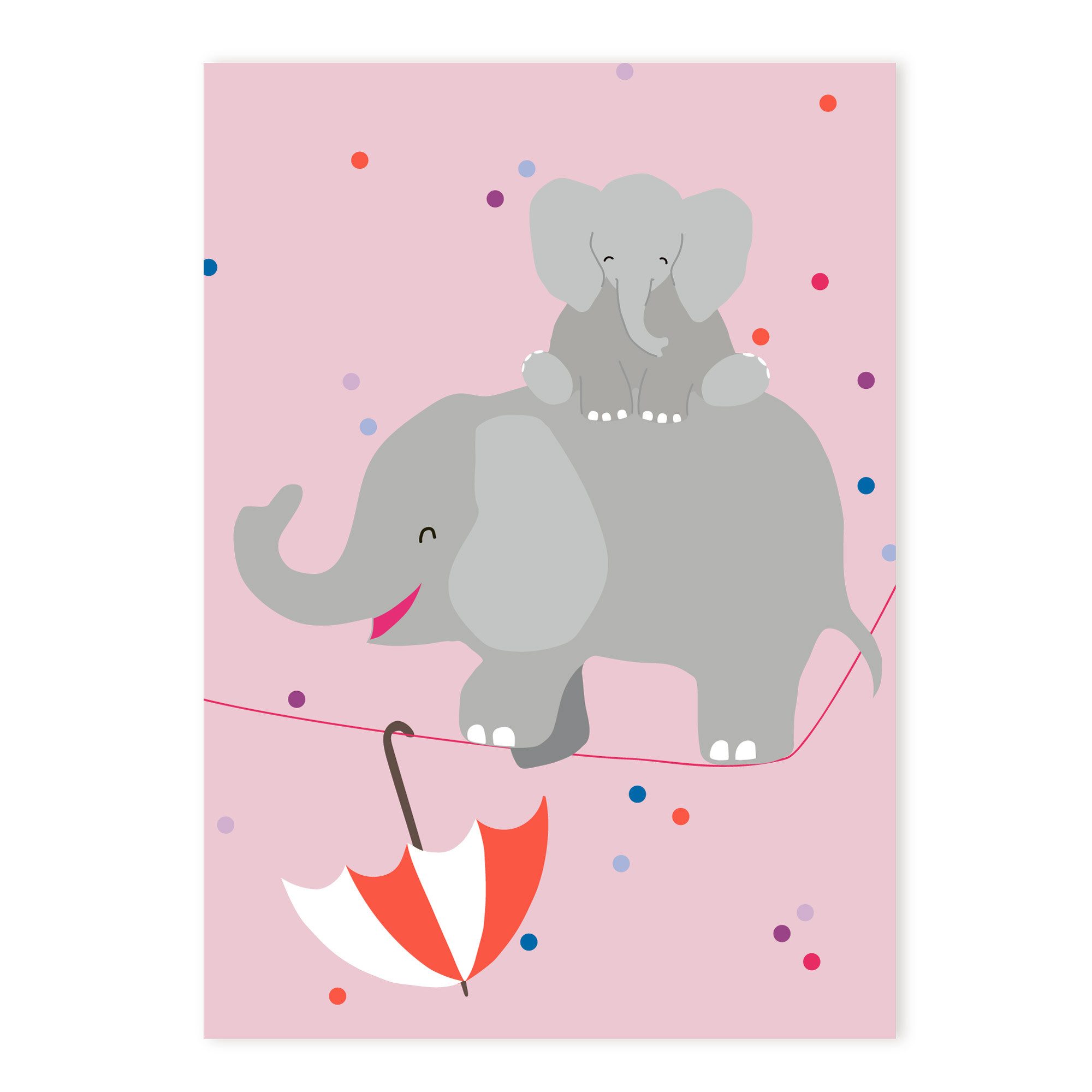 Postkarte Postkarte Seiltanz