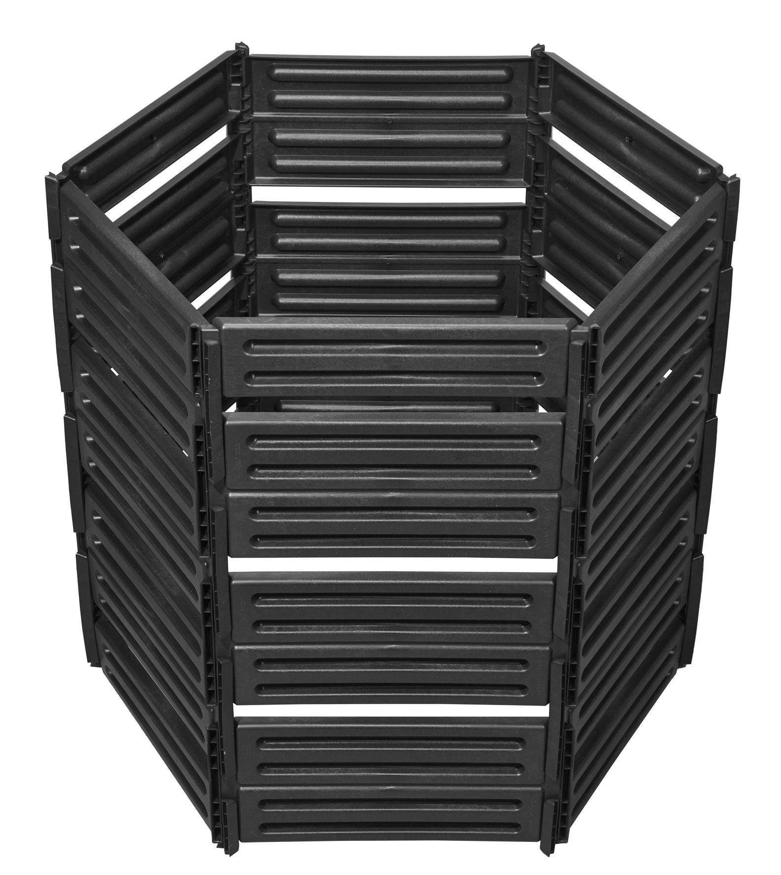 GARANTIA Komposter AIR-KING Komposter Steckkomposter 850 L schwarz Ø 111 cm, 850 l, (1 Stück), Praktisches Stecksystem