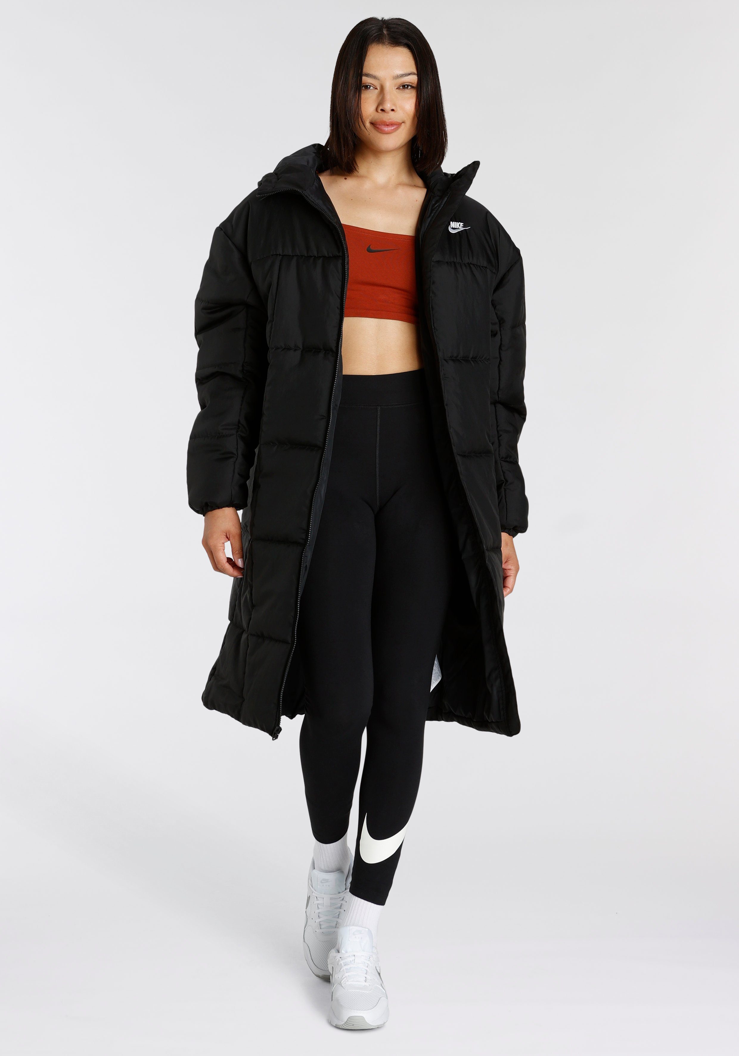 BLACK/WHITE PARKA Steppmantel THERMA-FIT CLASSIC Sportswear WOMEN'S Nike