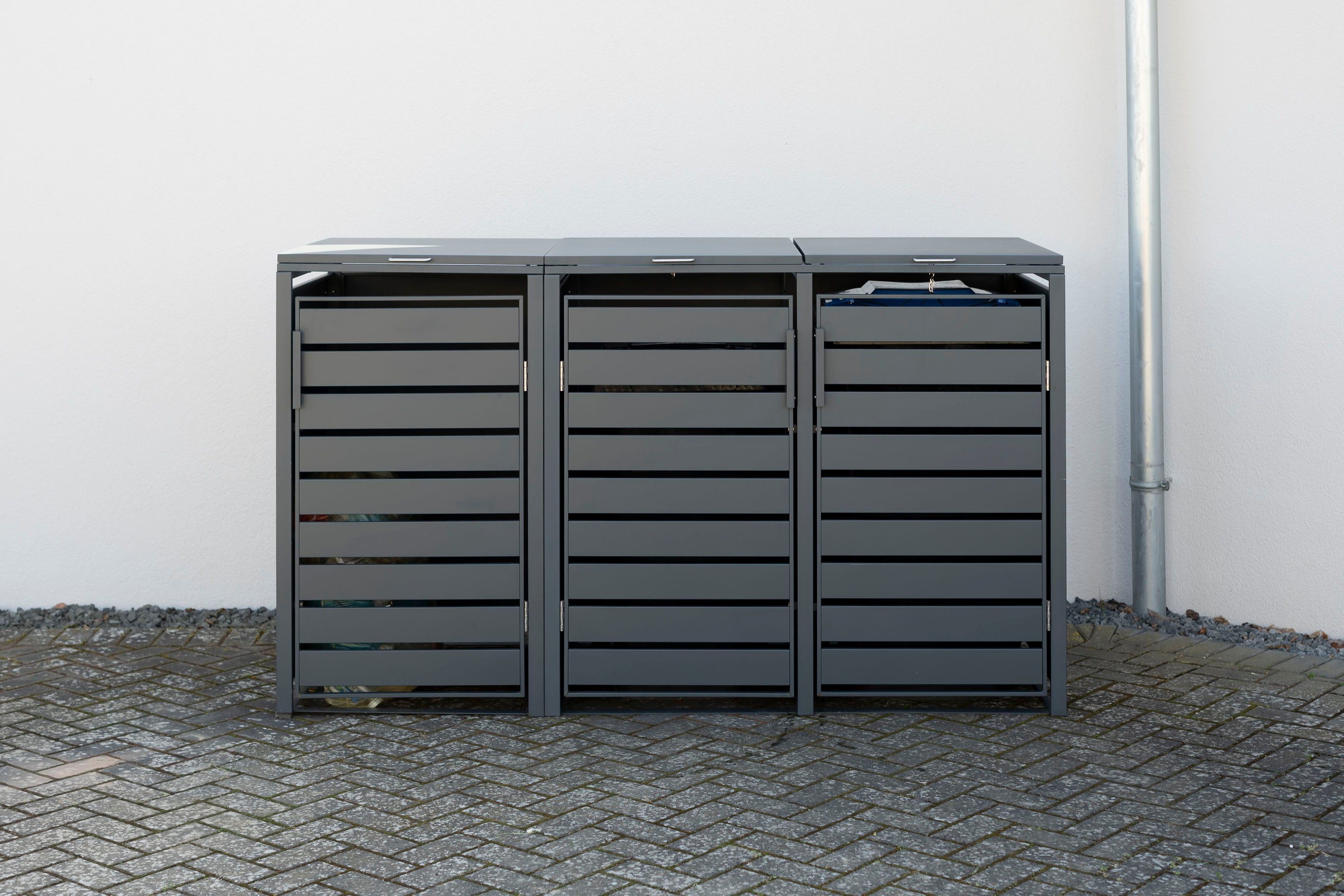 WESTMANN Mülltonnenbox Kubus, Platz für 3x240 L Mülltonnen