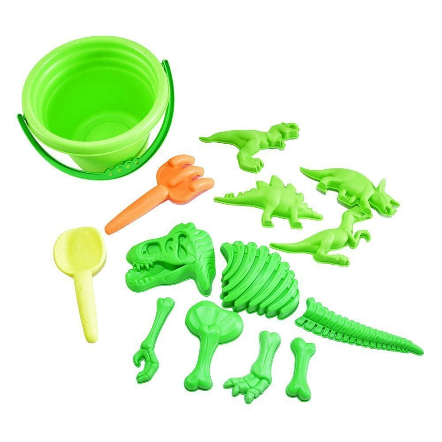 Kögler Sandform Dinosaurier Sandspielzeug mit Eimer, Werkzeug und 11 Formen