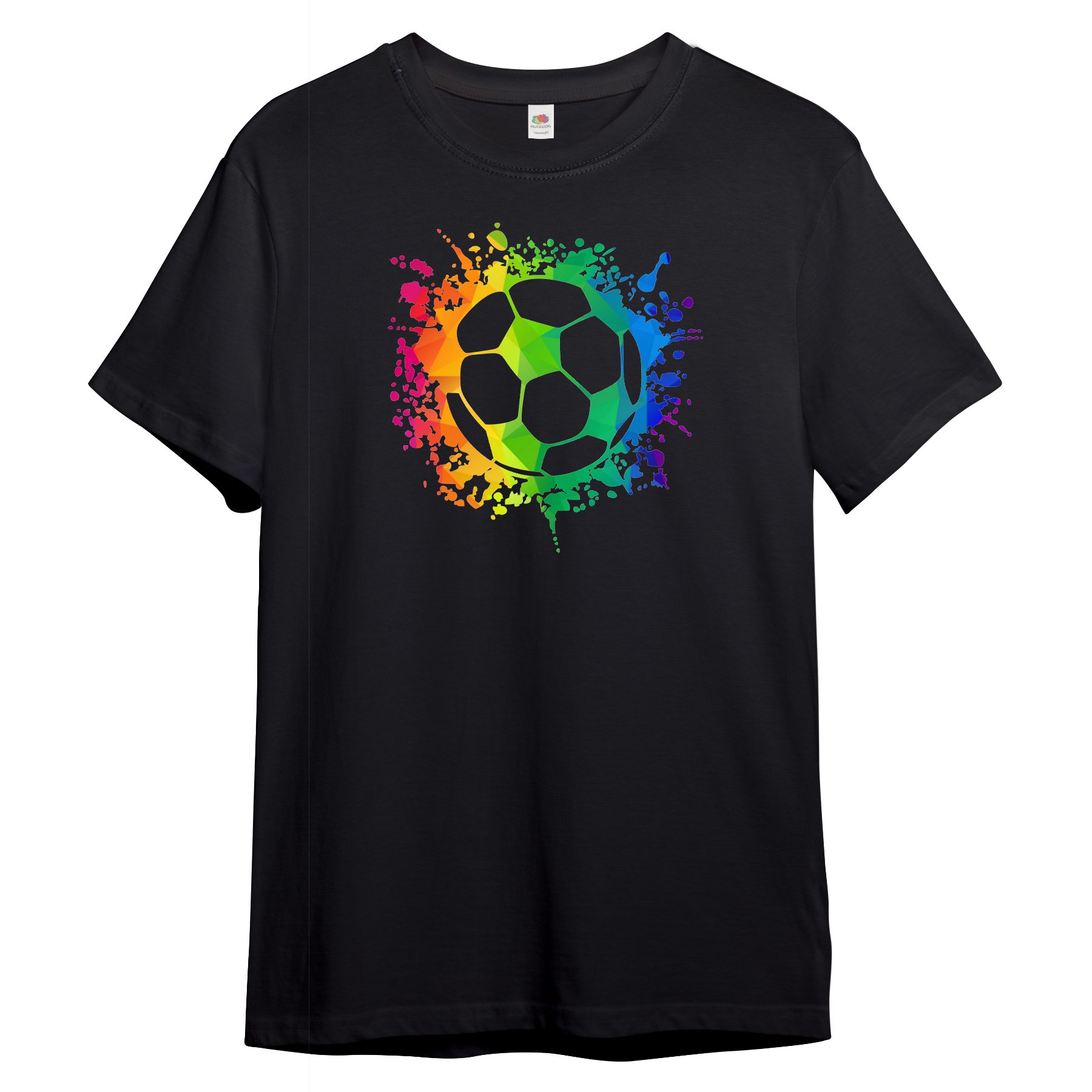 PAULGOS T-Shirt Kinder T-Shirt, Bunter Fußball