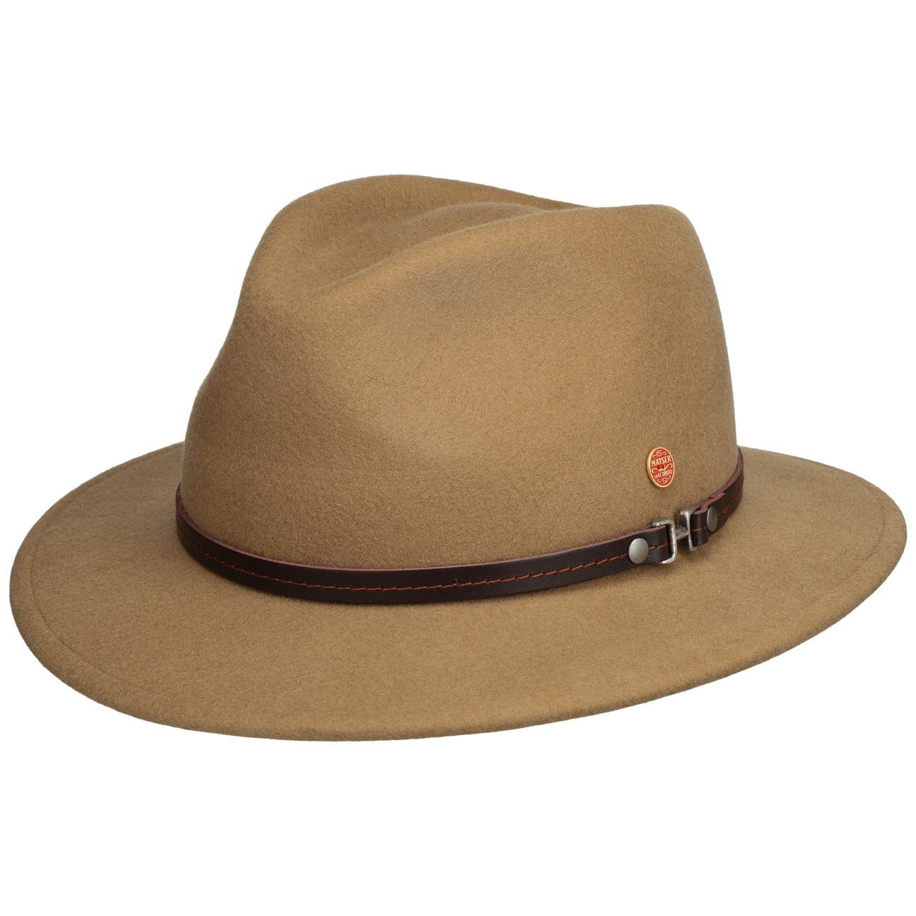 Mayser Filzhut (1-St) Outdoorhüte mit Lederband, Made in the EU